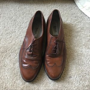 Bally Brown Leather Oxford Shies Size 8.5